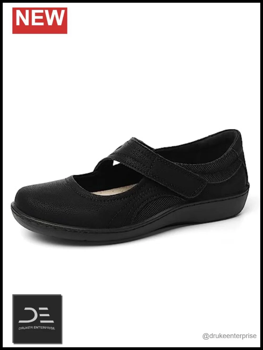 Mary Jane Flats Casual Dress Shoes Lightweight Breathable Walking Shoes Memory